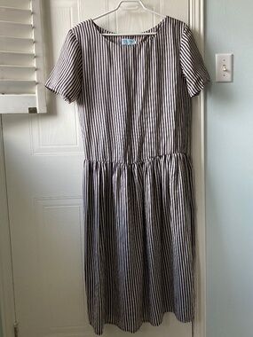 United Colors Of Benetton vintage striped silk dress